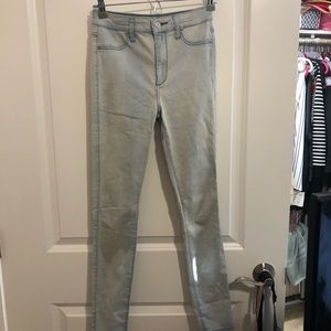 Abercrombie and fitch light wash jeans